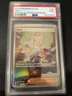 2023 POKEMON SVI EN-SCARLET & VIOLET SPECIAL ILLUSTRATION RARE #250 JACQ PSA 9 - Image 1