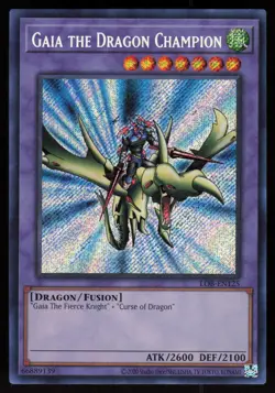 Gaia the Dragon Champion LOB-EN125 (25th Anniversary Edition) Yu-Gi-Oh - Image 1