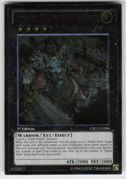 Artorigus, King of the Noble Knights CBLZ-EN086 Ultimate Rare 1st Edition Yugioh - Image 1