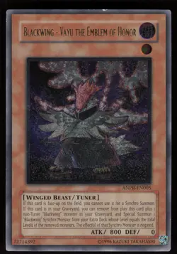 Blackwing - Vayu the Emblem of Honor ANPR-EN005 Ultimate Rare Yu-Gi-Oh - Image 1
