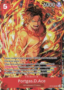 Portgas.D.Ace (Illustration Box Vol.5) SR One Piece Promotion Cards ST15-005 NM - Image 1