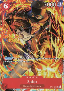 Sabo (Illustration Box Vol.5) SR One Piece Promotion Cards OP05-007 NM Foil - Image 1