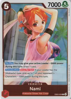 Nami (006) R Extra Booster: One Piece Heroines Edition EB03-006 NM Foil - Image 1