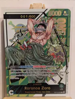 Roronoa Zoro OP12-020 Alt Rare One Piece Card Game English Leader - Image 1
