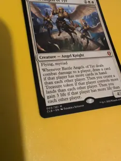 Battle Angels of Tyr. Mythic CLB Angel Knight Magic the Gathering Card. - Image 5
