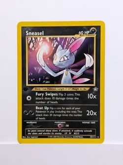 1st Edition Sneasel - Neo Genesis - #25/111 - Vintage Pokemon Card 2000 WOTC - Image 1