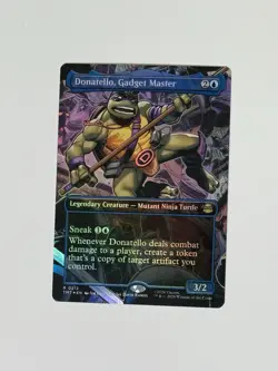FOIL BORDERLESS Donatello, Gadget Master R 212 - TMNT MTG TMT - Image 1