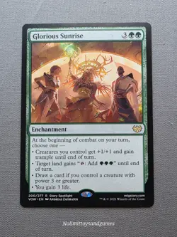 MTG Glorious Sunrise #200 Rare Innistrad: Crimson Vow Magic The Gathering - Image 1