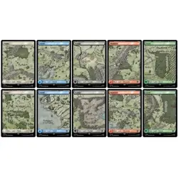 Lord Of The Rings: Tales Of Middle Earth - Full Art Land Set - MTG - Near Mint - Image 1