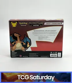 POKEMON CELEBRATIONS COLLECTION LANCE'S CHARIZARD V SEALED BOX - Image 2
