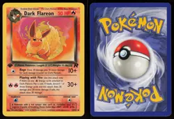 Dark Flareon 35/82 Uncommon Team Rocket 1st Edition Pokemon - Image 3