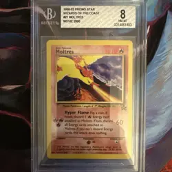 Pokemon TCG Moltres Black Star Promo #21 WOTC 2000 BGS 8 Mint - Image 1