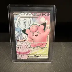 Pokemon TCG Lillie's Clefairy ex 173/159 Ultra Rare Journey Together NM/M - Image 1