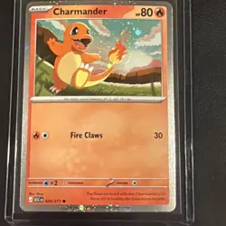Charmander ASC 020/217 Cosmos Holo Promo SWIRL Ascended Heroes Pokemon Card - Image 1