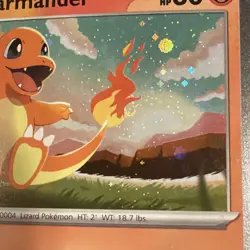 Charmander ASC 020/217 Cosmos Holo Promo SWIRL Ascended Heroes Pokemon Card - Image 2