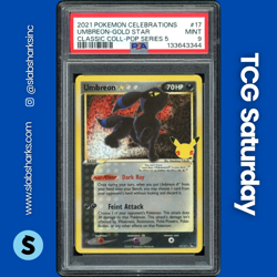 2021 POKEMON CELEBRATIONS UMBREON GOLD STAR CLASSIC COLLECTION PSA 9 - Image 1