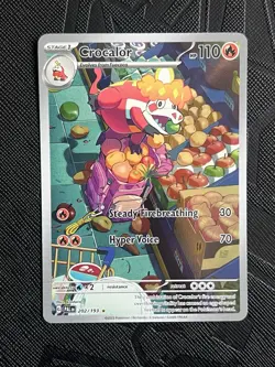 Pokemon TCG Crocalor 202/193 Scarlet & Violet Paldea Evolved Holo (English) - NM - Image 4