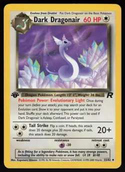 Dark Dragonair 33/82 Uncommon Team Rocket 1st Edition Pokemon - Image 1