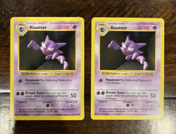 LOT - [2x] Haunter 29/102 Shadowless - Base Set Pokemon TCG NM - Image 1
