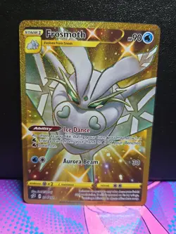 Pokemon TCG Frosmoth 204/192 Sword & Shield Rebel Clash Secret Rare Gold - Image 1