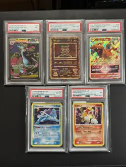 Pokemon TCG Card Binder Collection Lot + 5 PSA graded cards! - Image 1