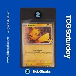 2026 POKEMON DAY PROMO #051/162 PIKACHU COSMO HOLO POKEMON DAY STAMPED - Image 1