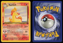 Rapidash 44/64 Uncommon Jungle 1st Edition Pokemon - Image 3