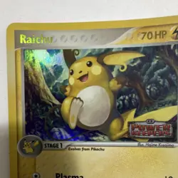 Pokemon Raichu 12/108 EX Power Keepers Reverse Holo Stamped 2007 MP - Image 3