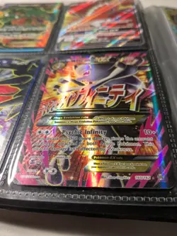 Pokemon M Mewtwo EX Mega Evolution Psychic Infinity Holo 160/162 Card - Image 1