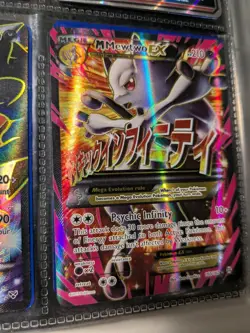 Pokemon M Mewtwo EX Mega Evolution Psychic Infinity Holo 160/162 Card - Image 2