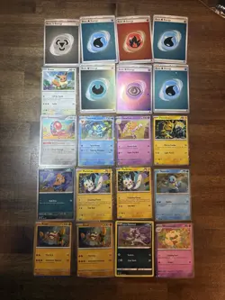 Pokemon Cosmos Holo Lot Of 20 Cards - Each Card Has At Least 1 Swirl - Image 1