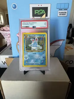 PSA 7 - Pokemon AZUMARILL 2/111 - NEO GENESIS - RARE Holographic SWIRL - Image 2