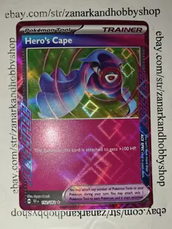 Pokemon Hero's Cape 152/162 Temporal Forces NM - Image 2