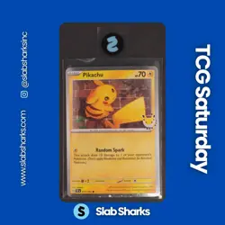 2026 POKEMON DAY PROMO #051/162 PIKACHU COSMO HOLO POKEMON DAY STAMPED - Image 1
