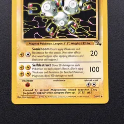 Magneton 26/62 Fossil Non-Holo Vintage Pokemon Card WOTC Near Mint NM - Image 3