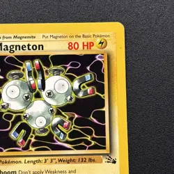 Magneton 26/62 Fossil Non-Holo Vintage Pokemon Card WOTC Near Mint NM - Image 4