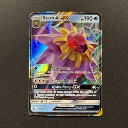 Starmie GX 14/68 Hidden Fates Holo Full Art Pokemon Card Near Mint NM - Image 1