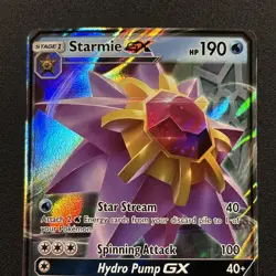 Starmie GX 14/68 Hidden Fates Holo Full Art Pokemon Card Near Mint NM - Image 2