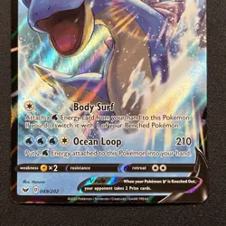 Lapras V 049/202 Swsh01: Sword & Shield Holo Full Art Pokemon Card Near Mint NM - Image 3