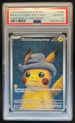 2023-25 Pokemon SV Black Star Promos - SVP EN Pikachu #085 PSA 10 - Image 1