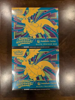 Pokemon TCG - Ascended Heroes Pokemon Center Elite Trainer Box x2 - New & Sealed - Image 1