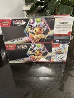 Pokemon Prismatic Evolutions Sams Club Surprise Box Booster Bundle x2 - Image 1