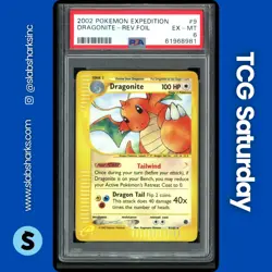 2002 POKEMON EXPEDITION SET #9/165 DRAGONITE REVERSE HOLO PSA 6 - Image 1