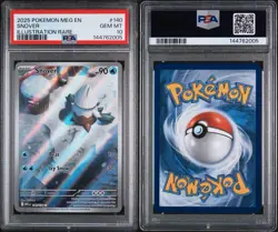 PSA 10 Snover 140/132 Illustration Rare Mega Evolution Pokemon TCG - Image 5