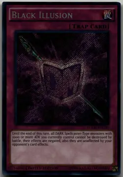 Black Illusion Secret Rare King of Games: Yugi's Legendary Decks YGLD-ENC00 LP - Image 1
