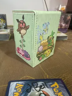 Pokemon Center Japan "Snorlax's Yawn" Leather Flip Card Deck Box - Image 3