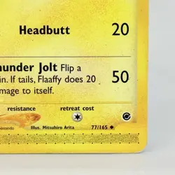 Flaaffy 77/165 Expedition Regular Common Pokemon Vintage TCG 2000 LP Card - Image 4