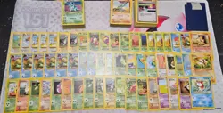 vintage Pokemon card lot MP/DMG c,un Holo, rare, Shadowless, 1st ed 200+ - Image 4