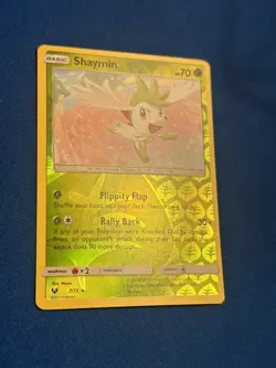 Shaymin 7/73 Reverse Holo Rare Shining Legends Pokemon Card - VLP / NM - Image 3