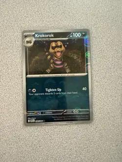 Krokorok (Master Ball Pattern) 058/086 - Black Bolt Pokemon Card | NM+ - Image 1